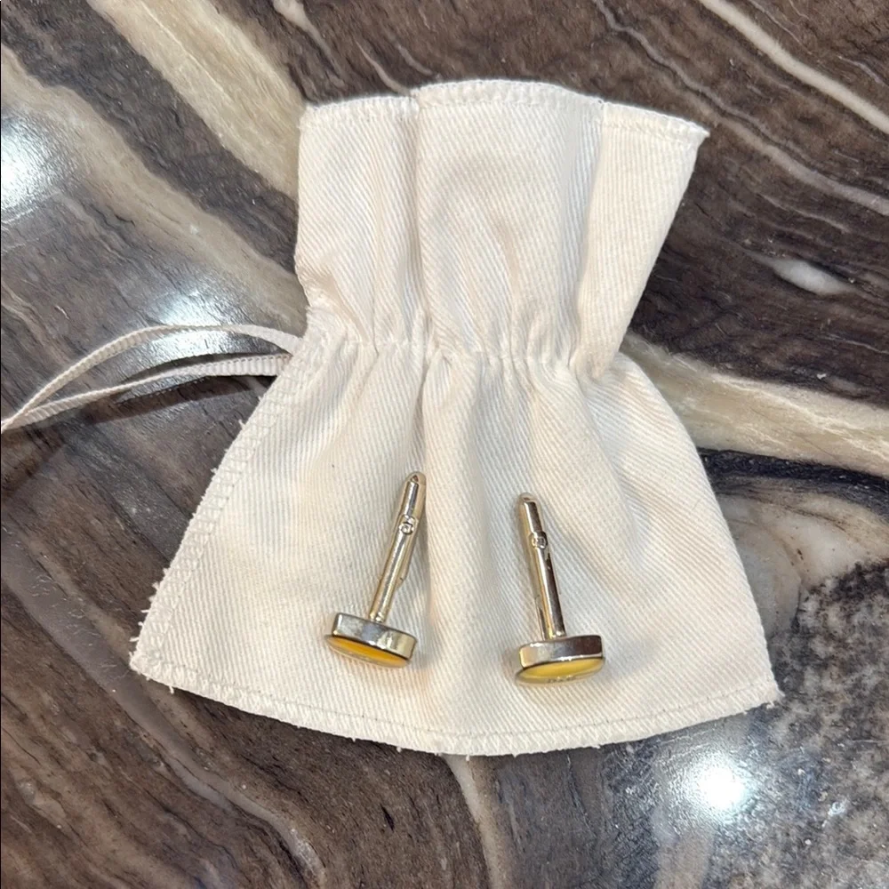D&G Yellow  Cuff Links NEW